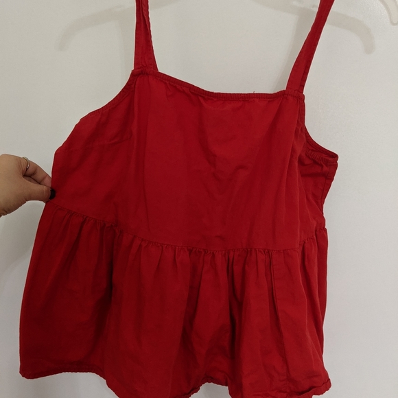 👜3 for $25👜Asos Red Peplum Top. - Picture 2 of 5